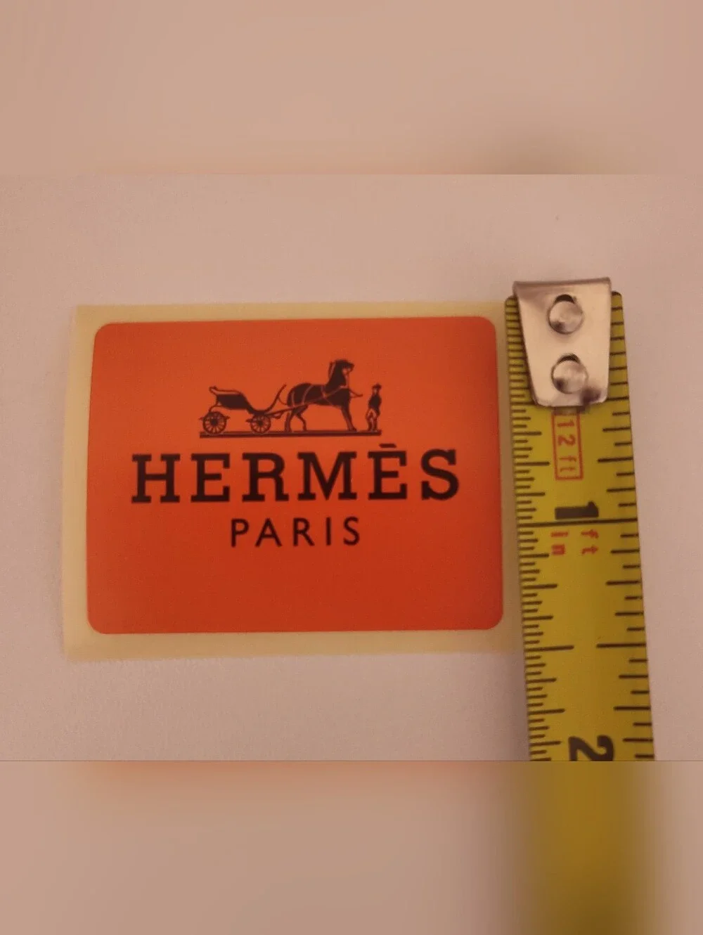 HERMÈS Paris Orange Logo Decal Sticker Set of 4 Luxury Gift Box Seals
